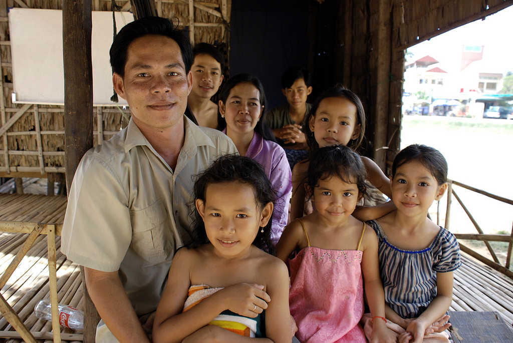 Tung's Family in Siem Riep, Cambodia. Photo by Barb Mayer, 2007.